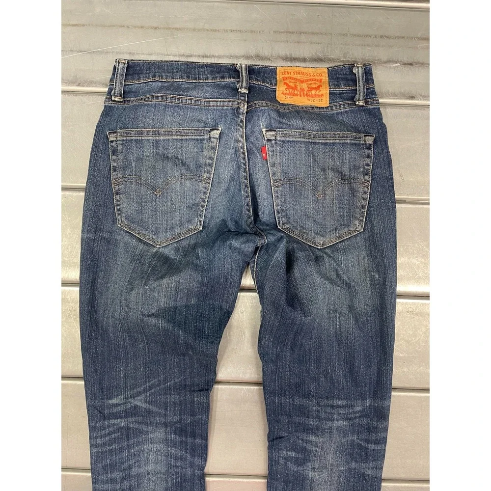 Levis 511 Jeans Mens 31X32‎ Blue Medium Wash Denim Slim Straight Leg